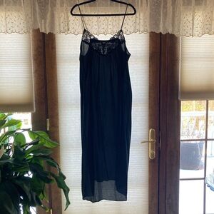 Vintage Black Lace Nightgown Lingerie